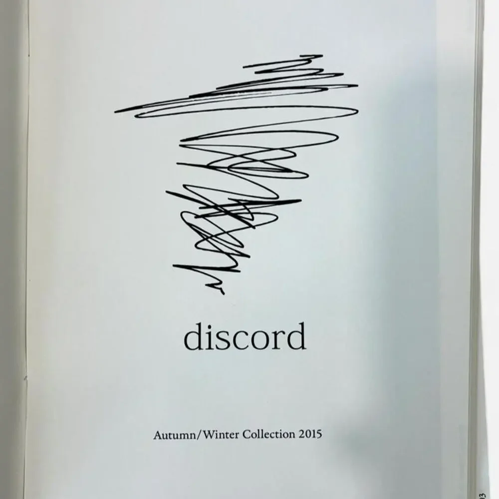 Yohji Yamamoto discord A/W 2015 Collection catalog